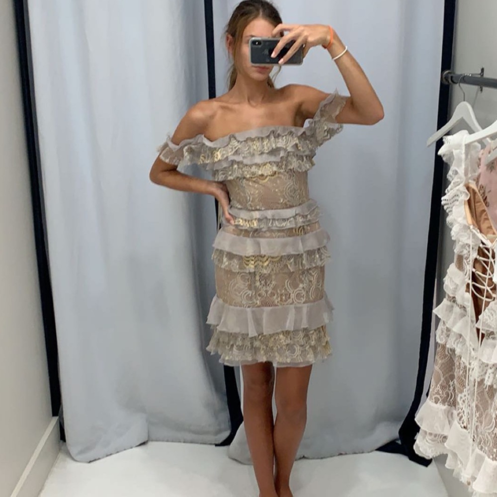 Winona off the shoulder cocktail dress